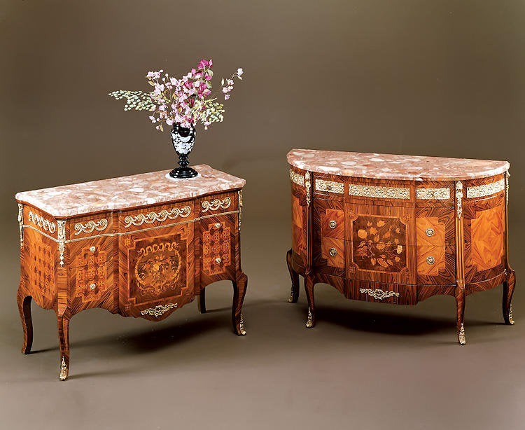 Louis XVI 3 Drawer 47" W Dresser