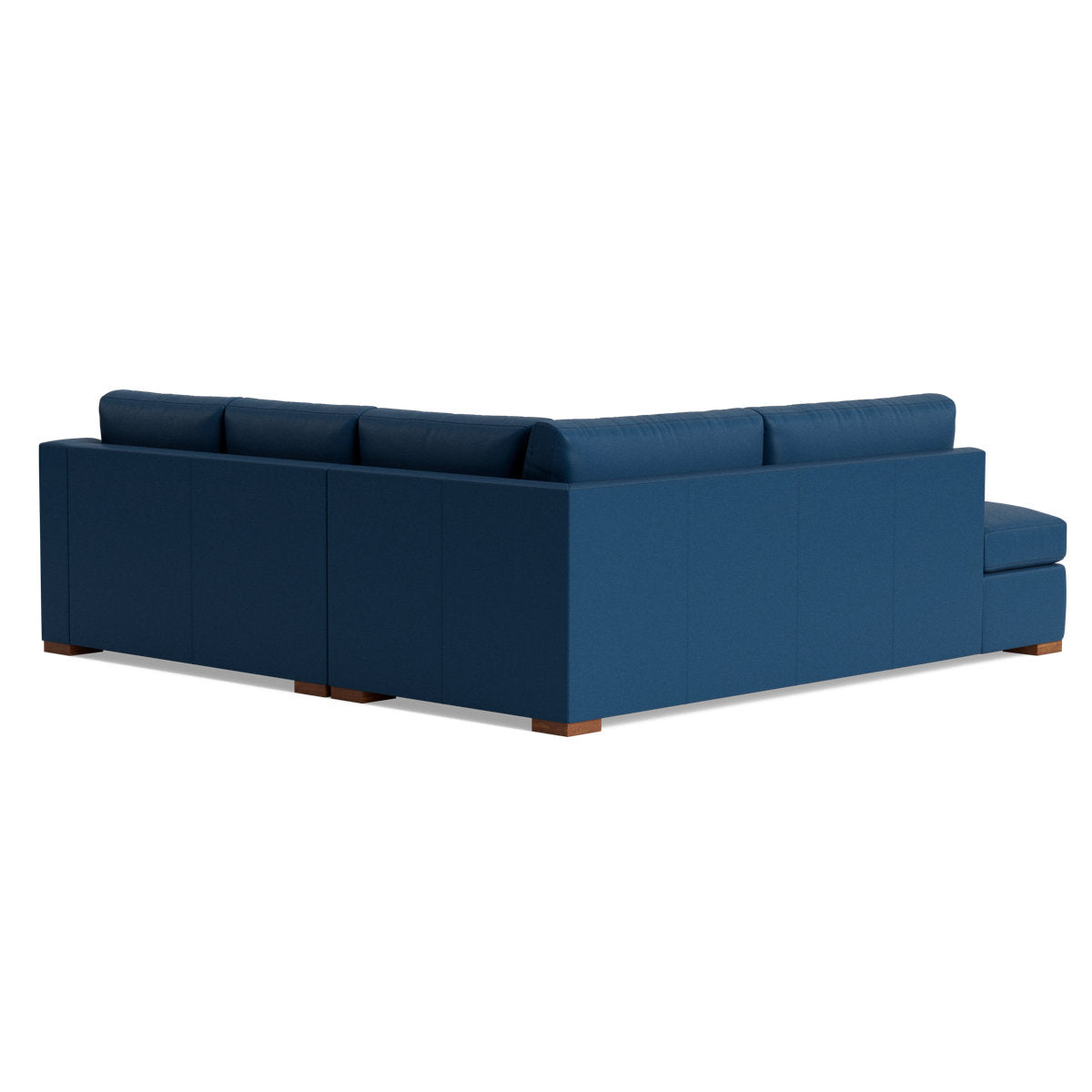 Benchmade Modern Lucca Leather Sectional With Bumper 95 X 95
