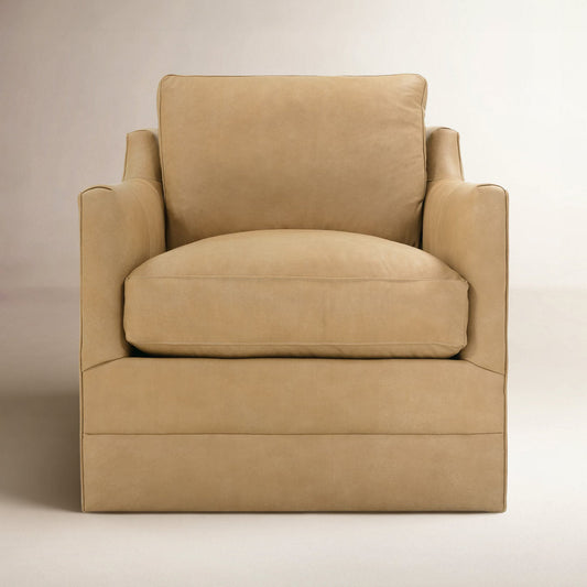 Madeline Leather Swivel Chair
