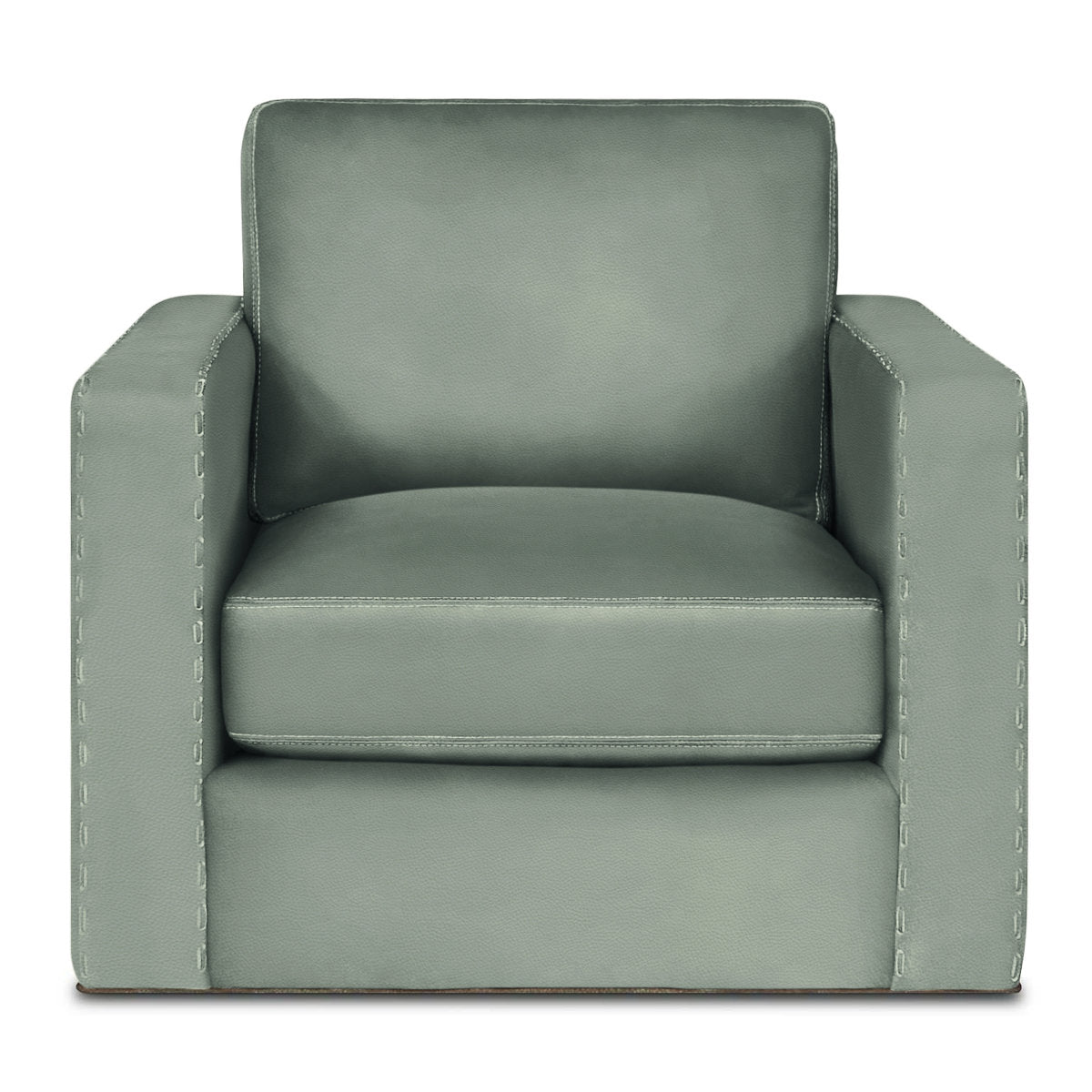 Eleanor Rigby Magdalena 36 Wide Genuine Leather Armchair