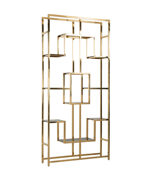 Oroa Magnus 89 H X 43 W Stainless Steel Geometric Bookcase