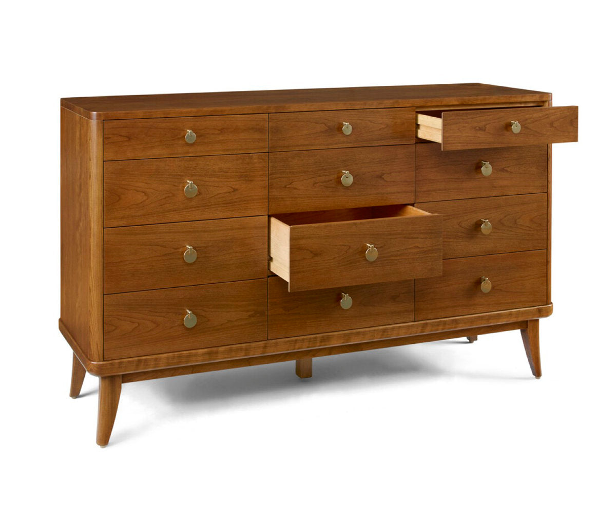 Martine 12 - Drawer Solid Wood Dresser