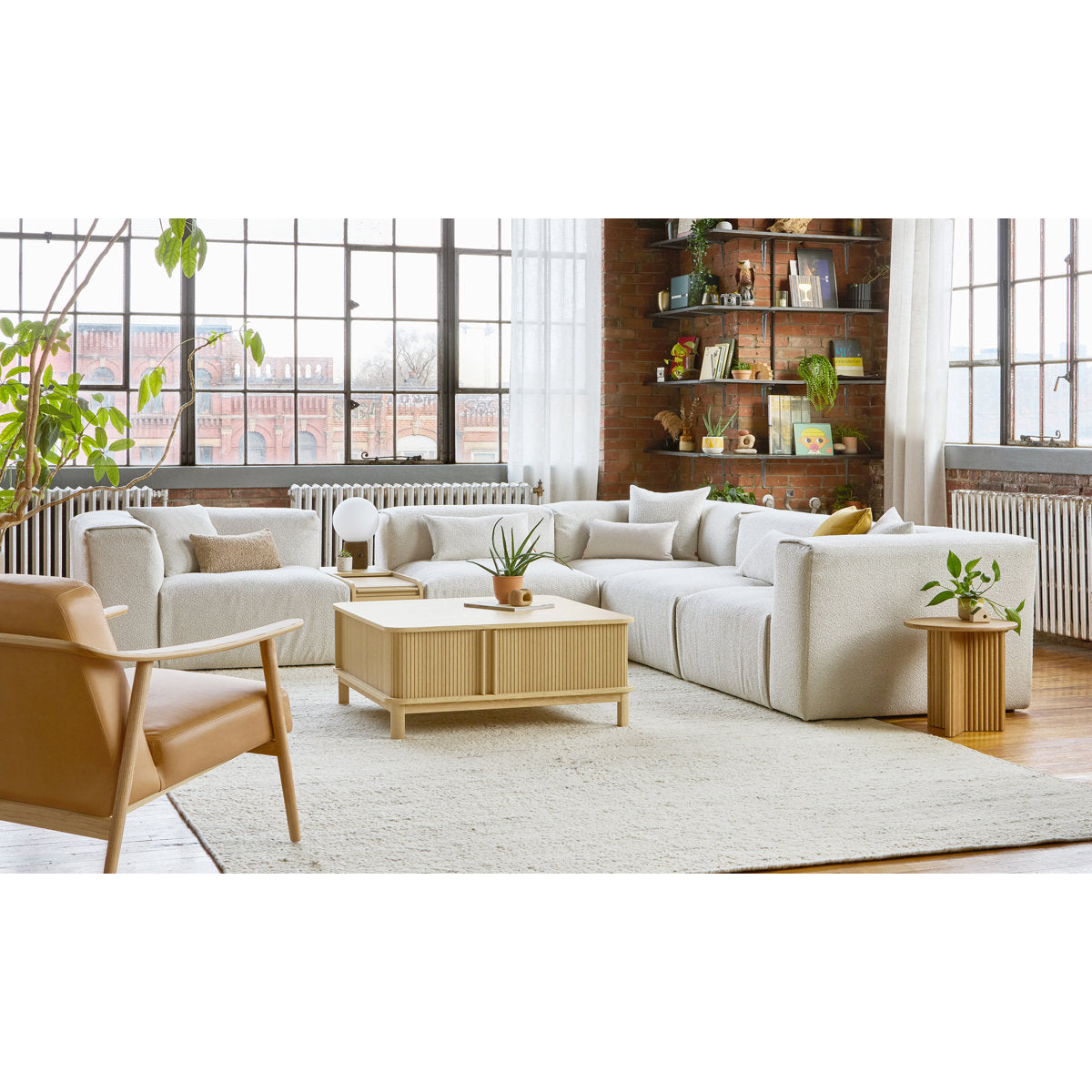 Gus Modern Nest Modular 5 Pc Corner Sectional Morris