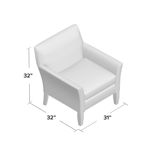 Norcross Armchair Chair with Ottoman