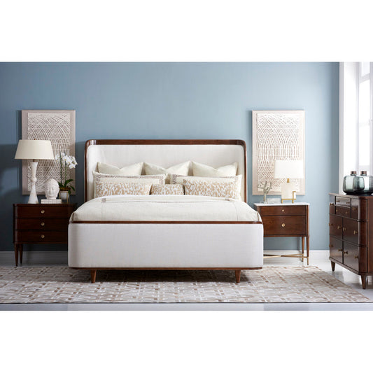Novella Upholstered Low Profile Platform Bed