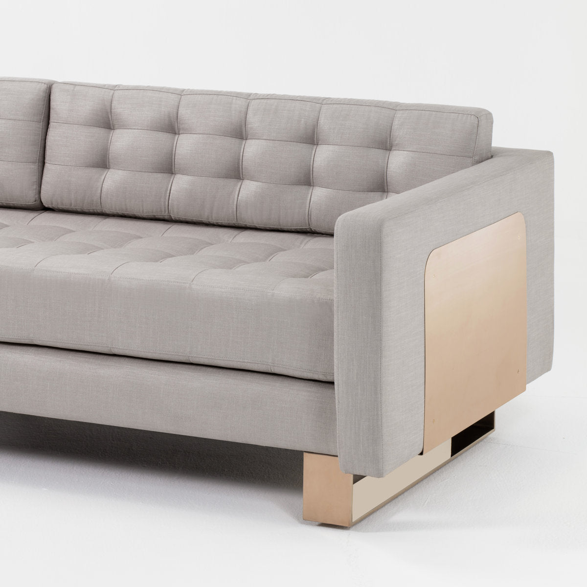 Sonder Living Kelly Hoppen 905 Linen Square Arm Sofa