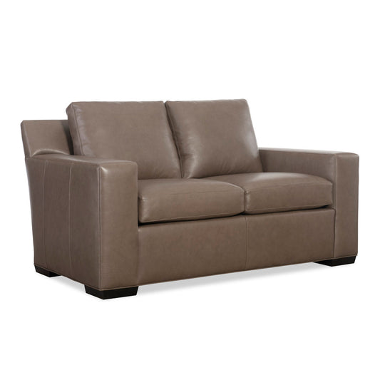 Hancock Moore Octavius 6433 Leather Loveseat