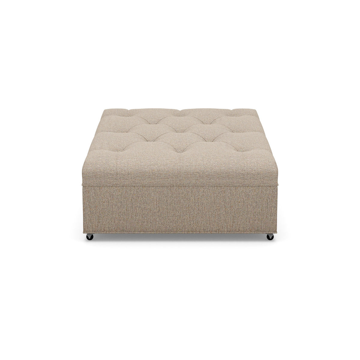 Paul Robert 60 Wide Tufted Rectangle Cocktail Ottoman With Caster