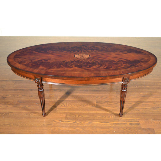 Leighton Hall Furniture Oval Cocktail Table