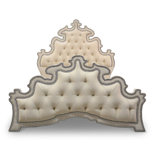 Haute House Home Percy Crystal Upholstered Bed