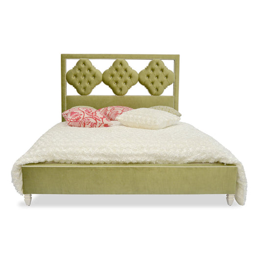 Haute House Home Quadrafoile Tufted Upholstered Standard Bed