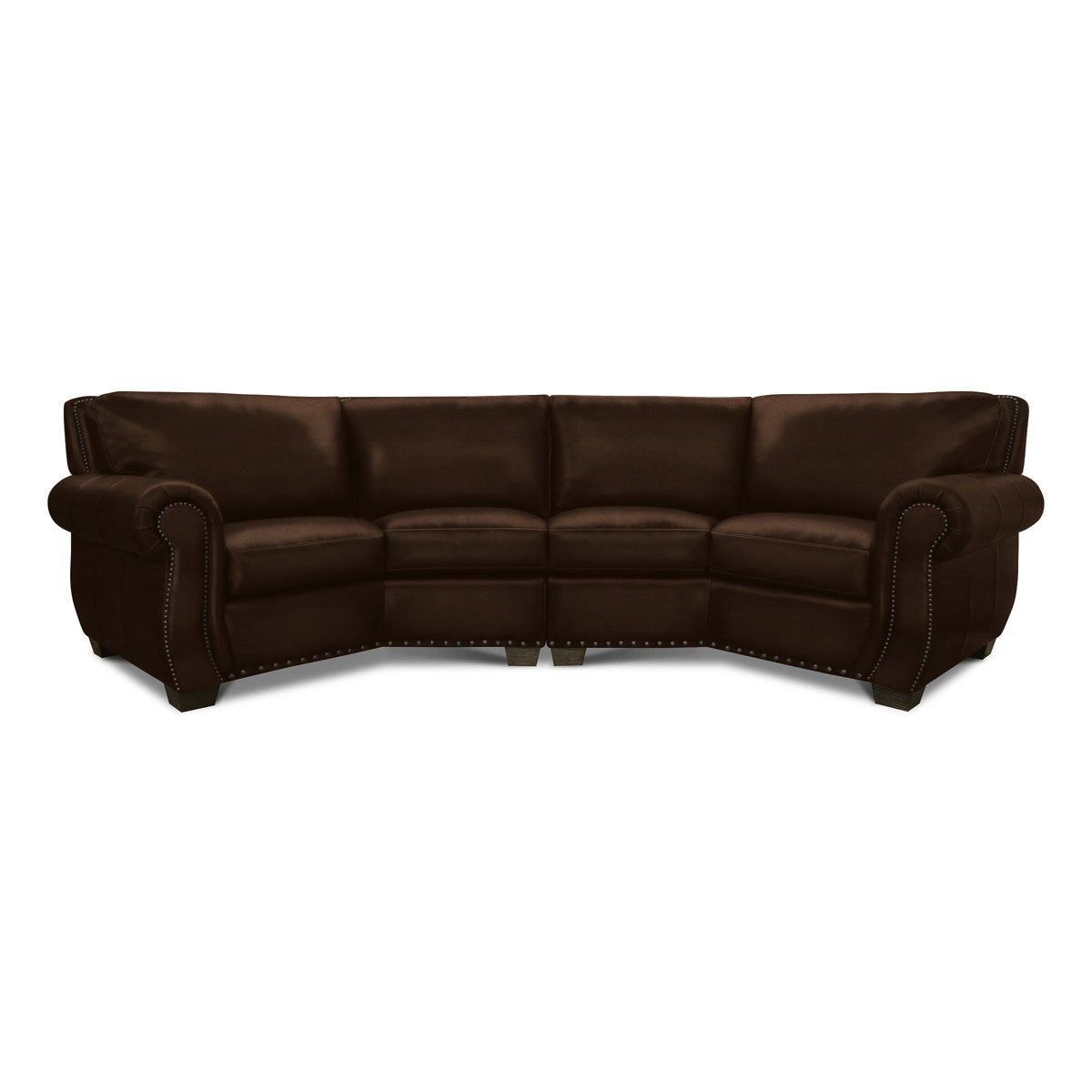 Eleanor Rigby Rafael Genuine Leather Symmetrical Corner Sectional