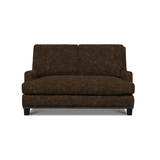 Eleanor Rigby Rebecca 62 Genuine Leather Square Arm Loveseat