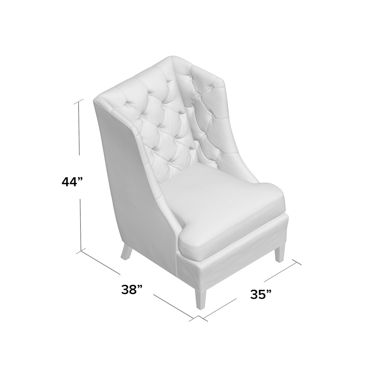 Rialto Tufted Wingback Chair