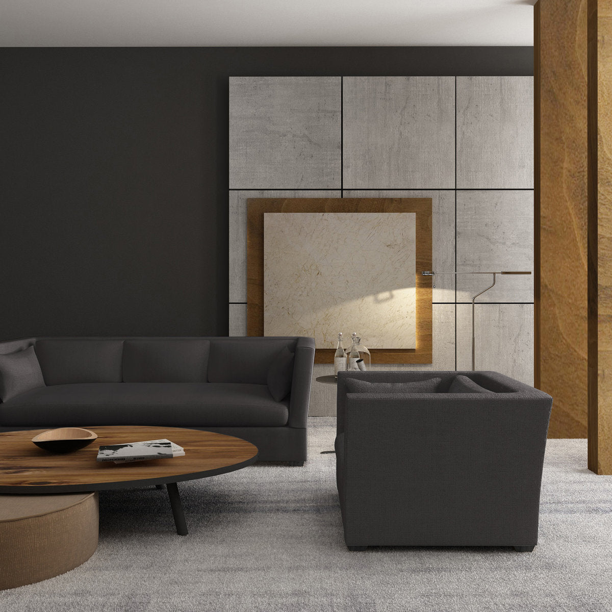 Rivington Flare Square Track-Arm Sofa