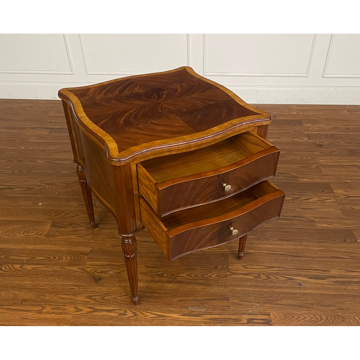 Leighton Hall Furniture Serpentine End Table