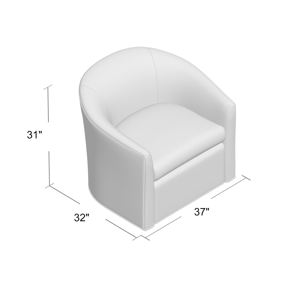 Springfield Barrel Chair Chair with Ottoman