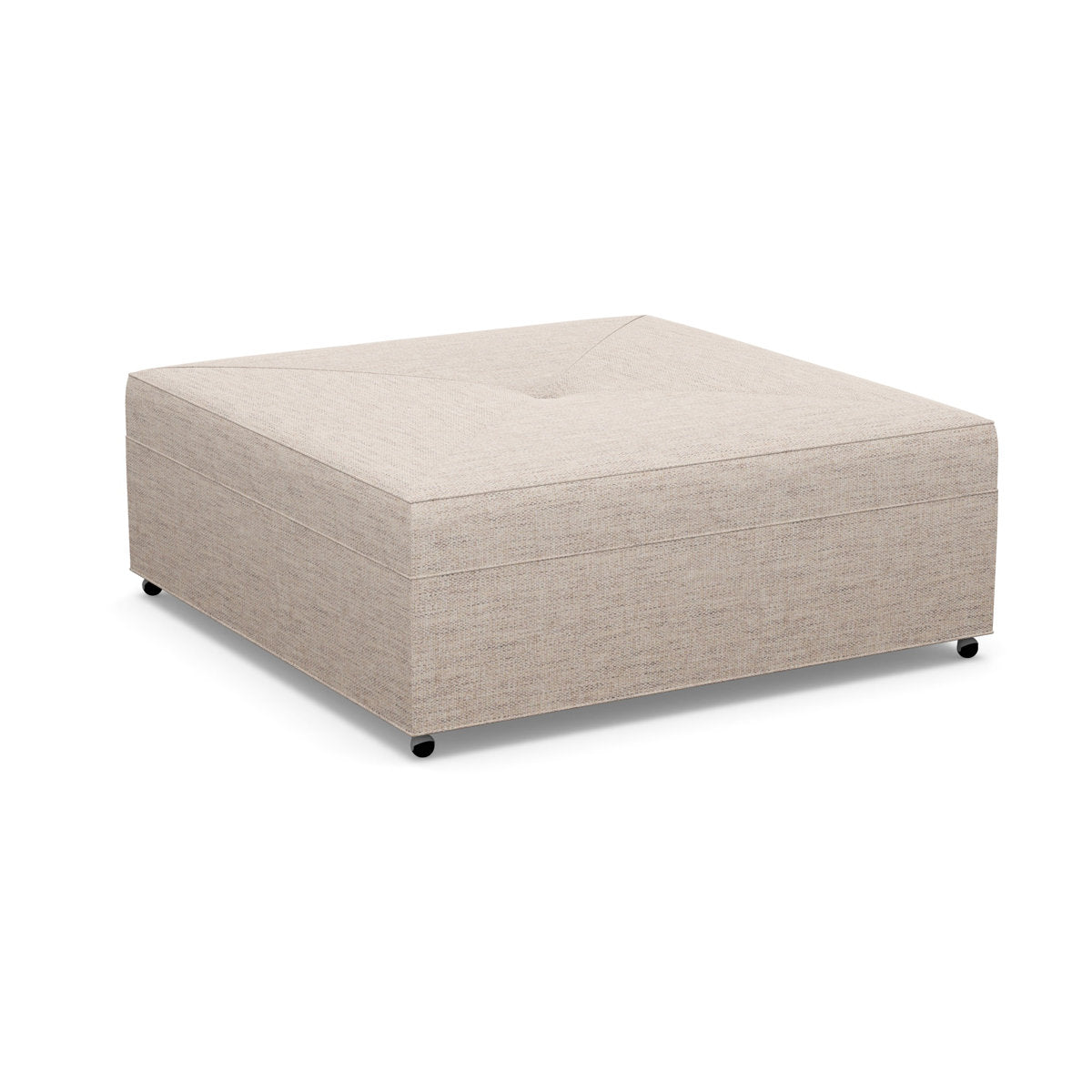 Paul Robert 54 Wide Square Standard Ottoman With Casters