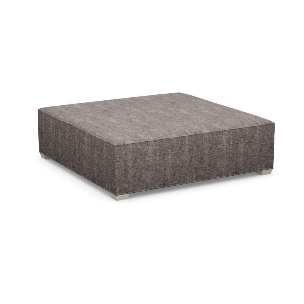 Paul Robert 60 Wide Square Standard Ottoman With Tapered Foot