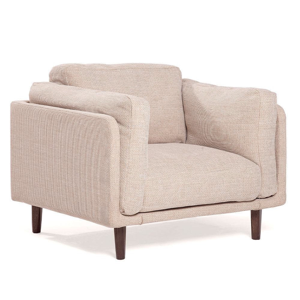 Steve Armchair Chair with Ottoman