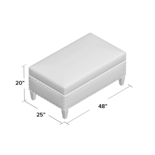 Duralee Sydney Rectangle Storage Ottoman