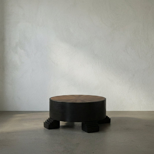Tambour Solid Wood Coffee Table