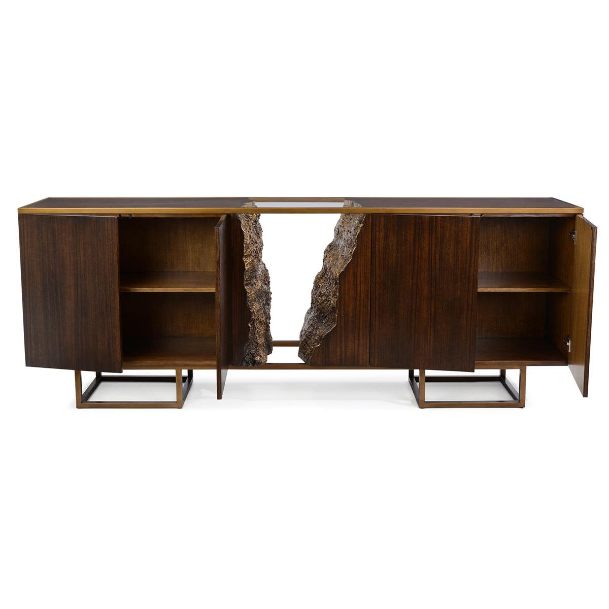 Terra Four-Door Credenza, White