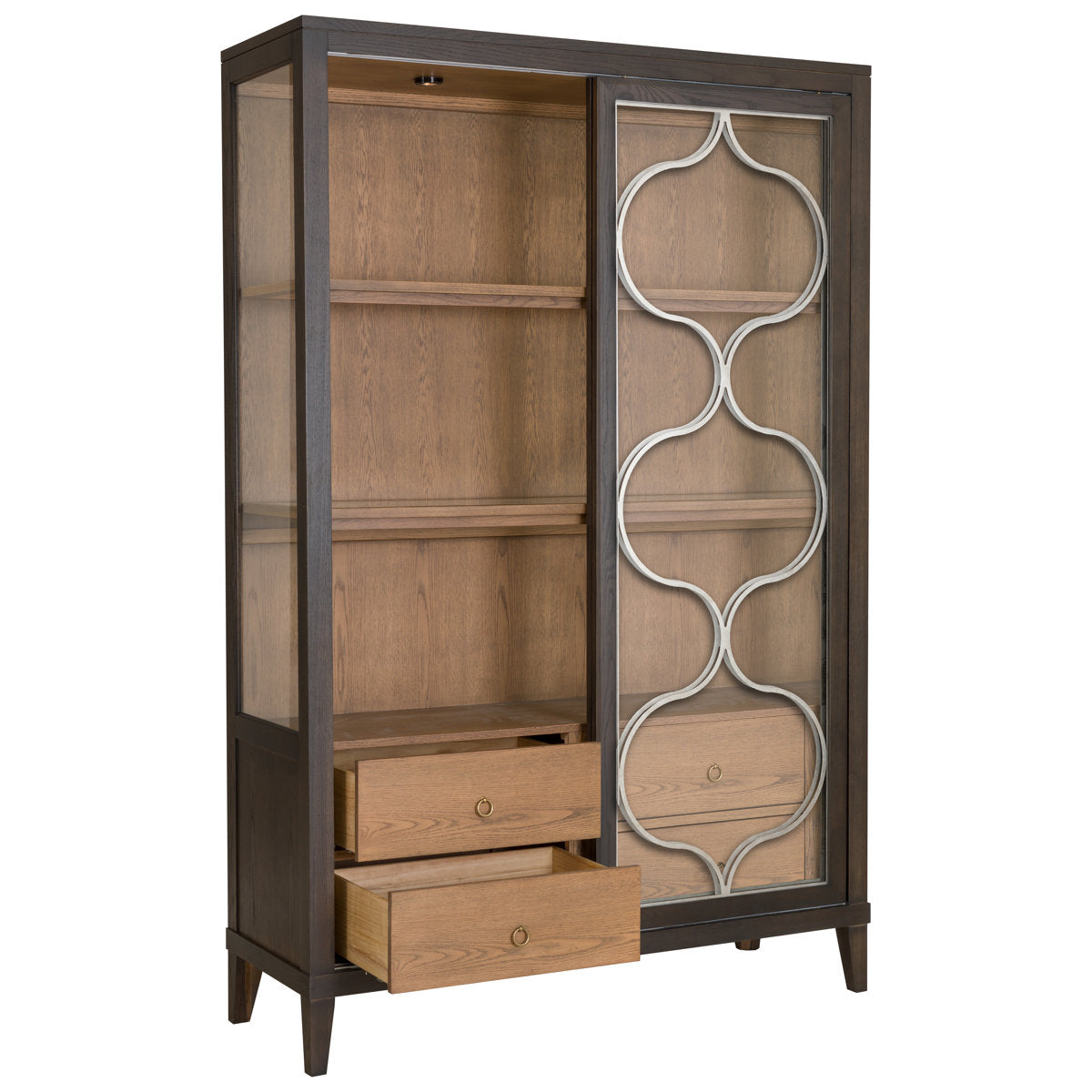 Thea Lighted Curio Cabinet