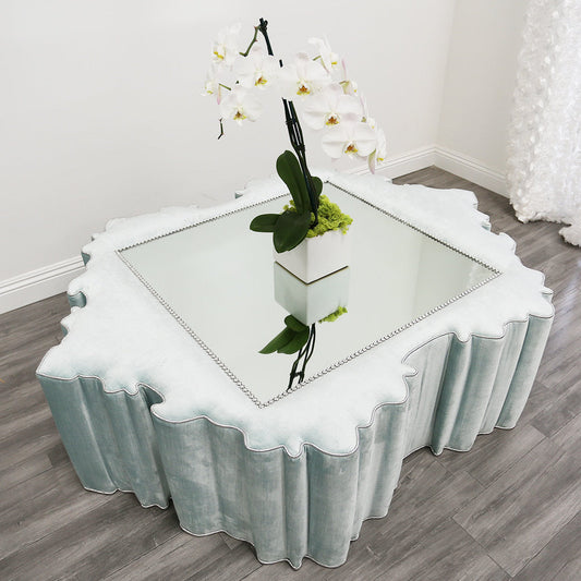 Haute House Home Luxor Mirror Cocktail Ottoman