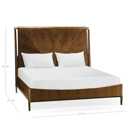 Toulouse King Solid Wood Low Profile Platform Bed