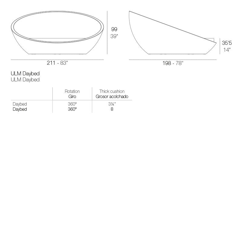 Ulm - Resin Daybed - Basic