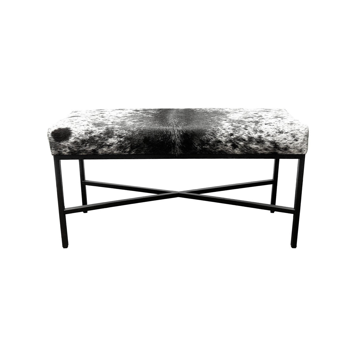 Outpost Original Upholstered Cowhide Bench