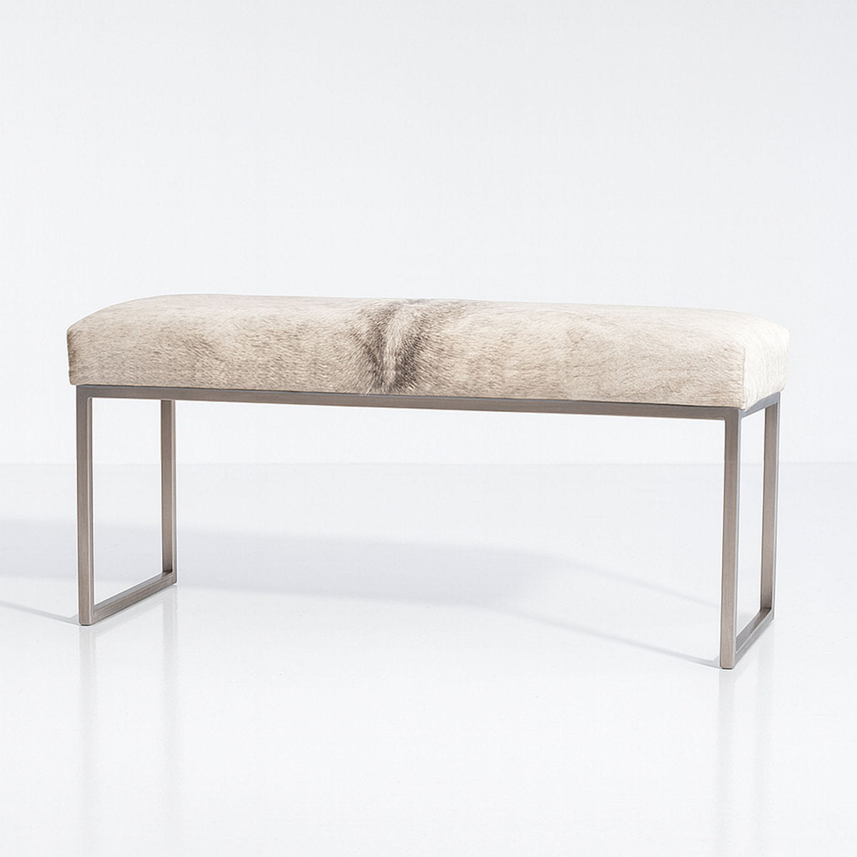 Outpost Original Upholstered Cowhide Bench