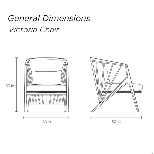 Victoria Armchair Chair with Ottoman