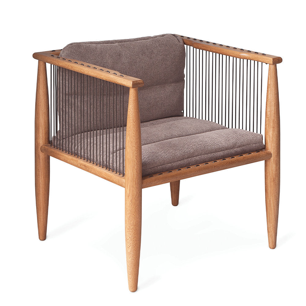 Villa Armchair Chair with Ottoman