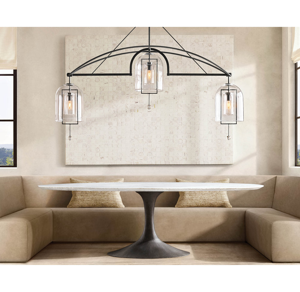 Fulcrum Grand Linear Chandelier 61"