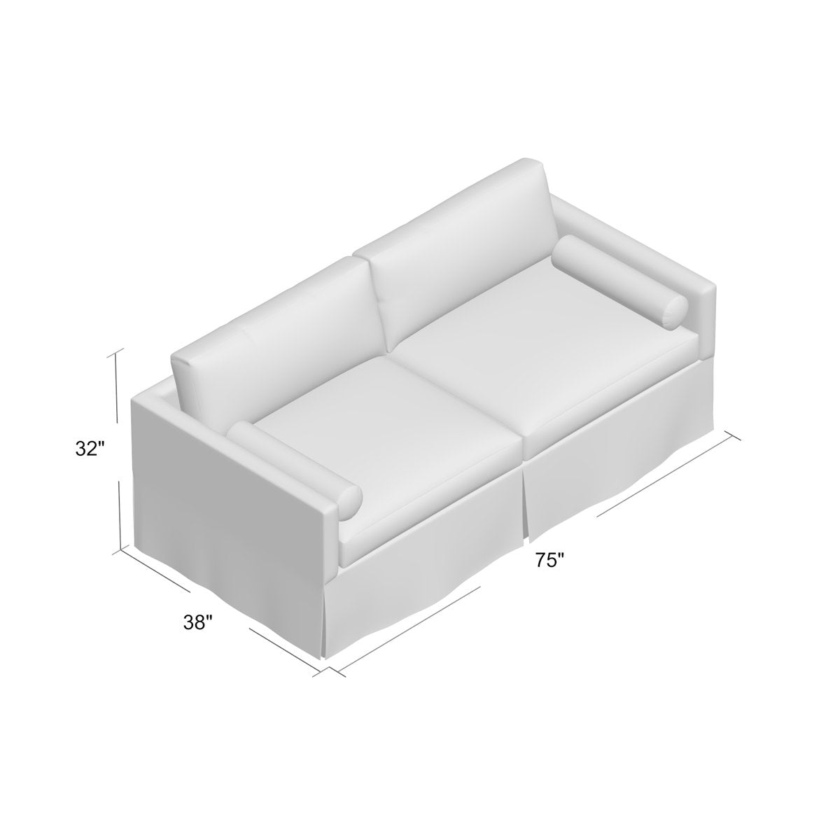 Duralee Whistler Square Arm Sofa