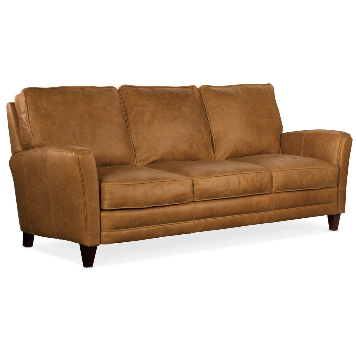 Bradington Young Zion 87 Genuine Leather Flared Arm Sofa