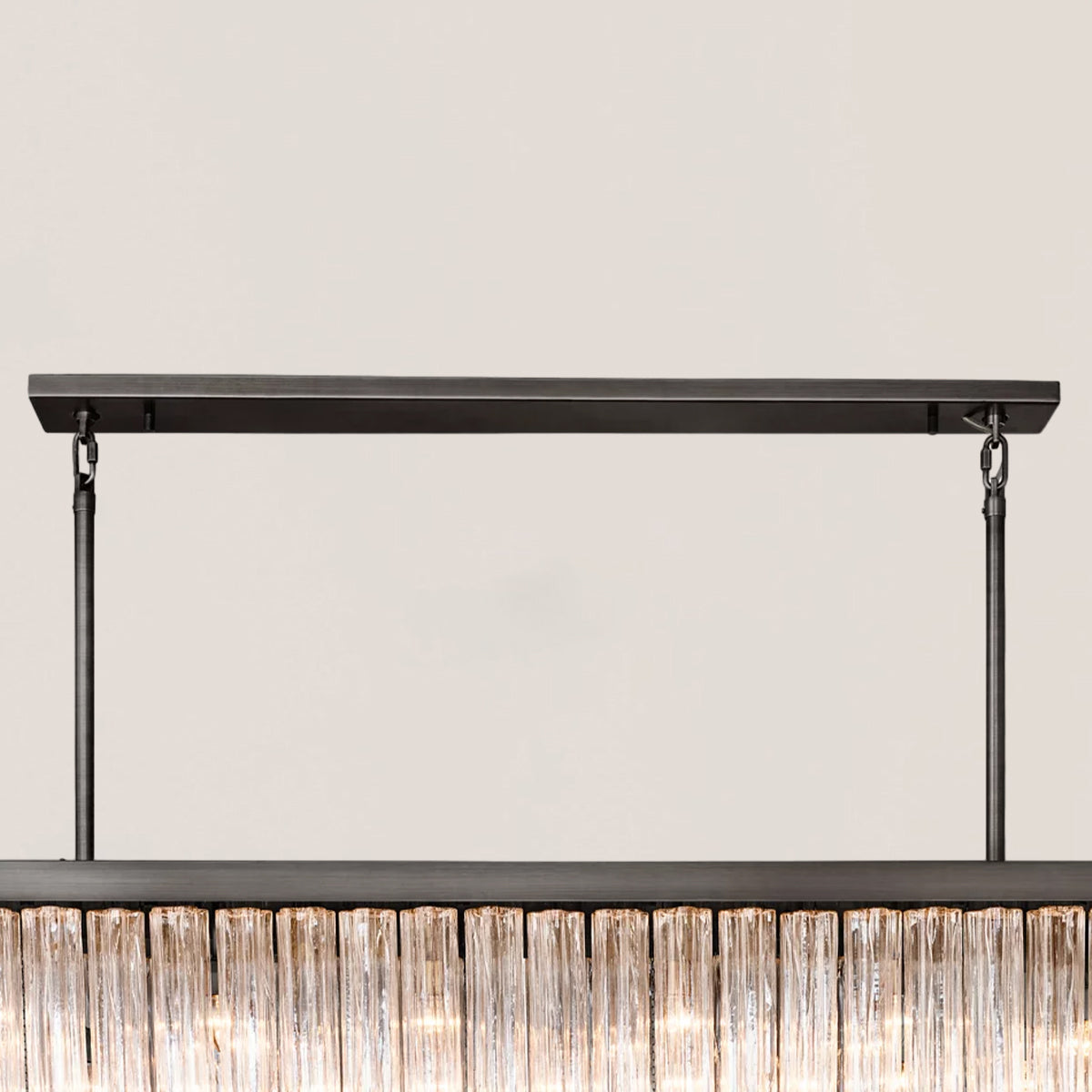 Cielo Glass Rectangular Chandelier