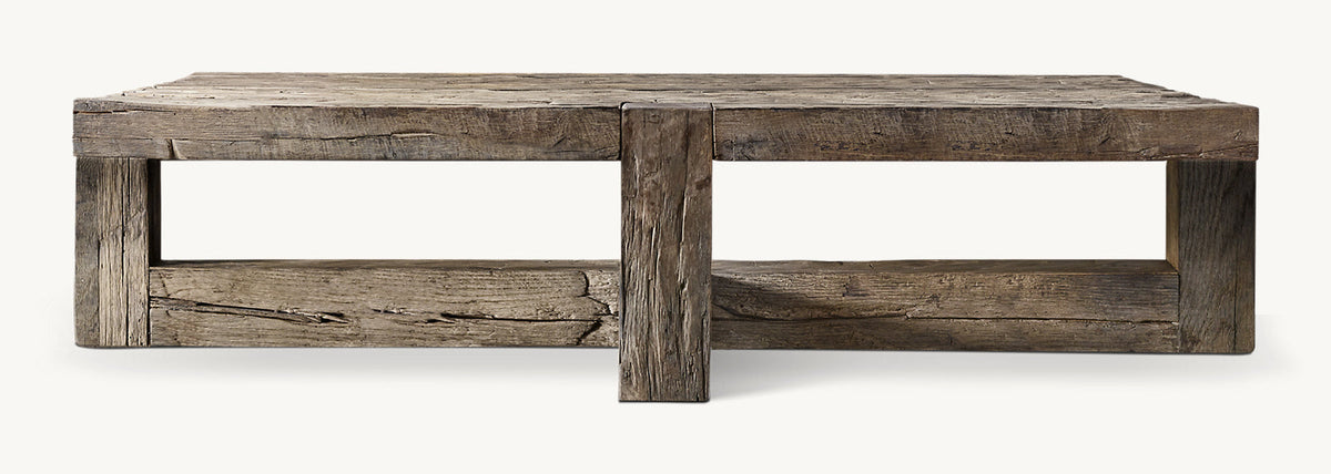 Reclaimed Rustic Oak Square Coffee Table