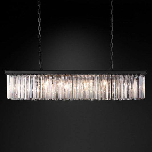 RHYS Rectangular Crystal Chandelier