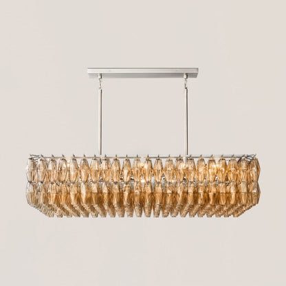 Chiara Glass Rectangular Chandelier