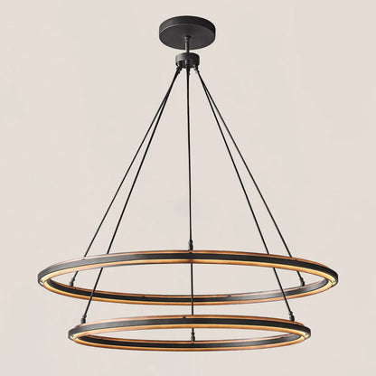 Peralta 2-Tier Round Chandelier 60"