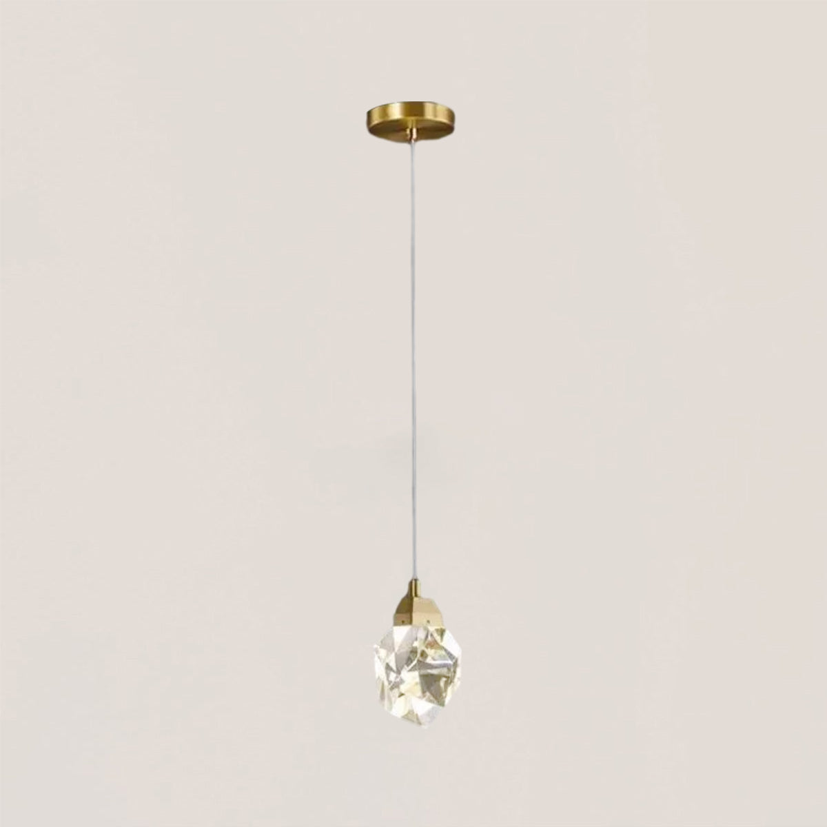 Faceted Crystal Prisms Pendant