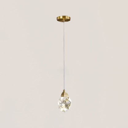 Faceted Crystal Prisms Pendant