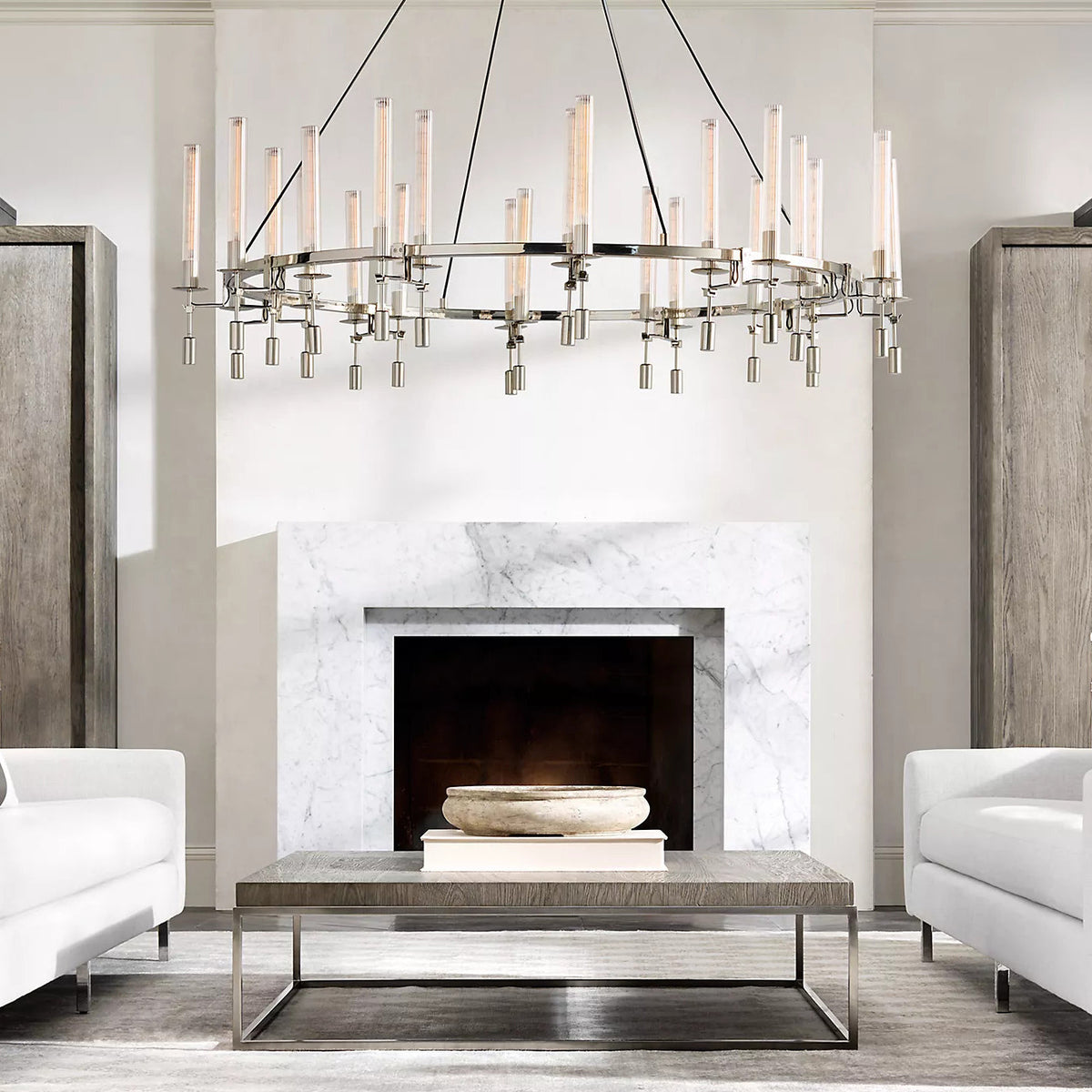 Fontanelle Round Chandelier 70"