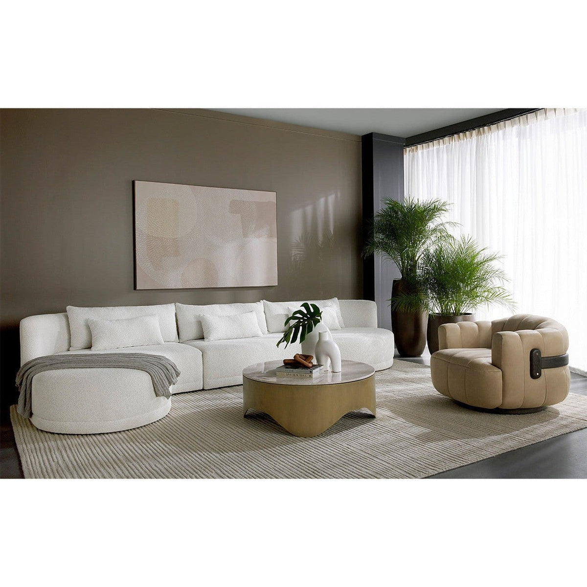 Sunpan Tadeo Swivel Lounge Chair