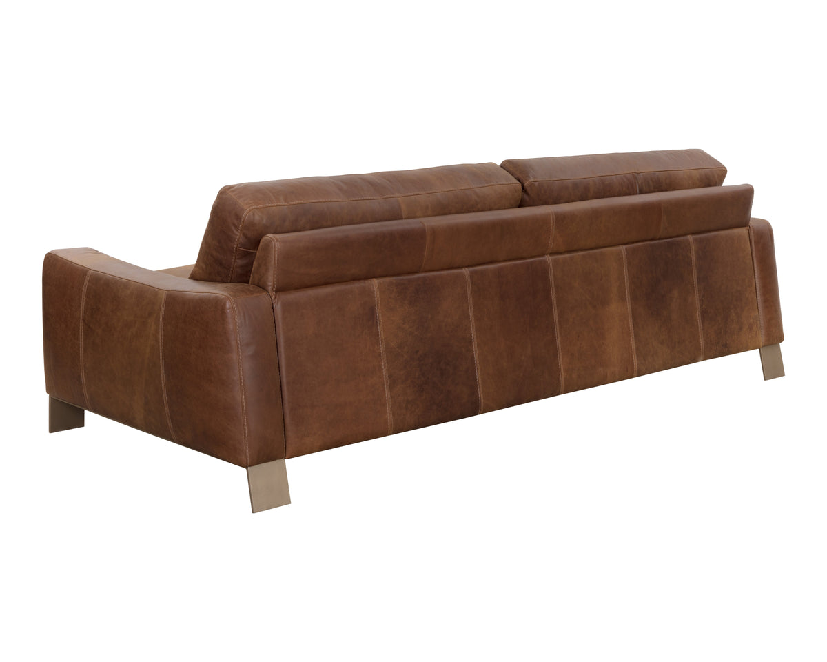 Sunpan Rafael Sofa - Lucia Tobacco Leather