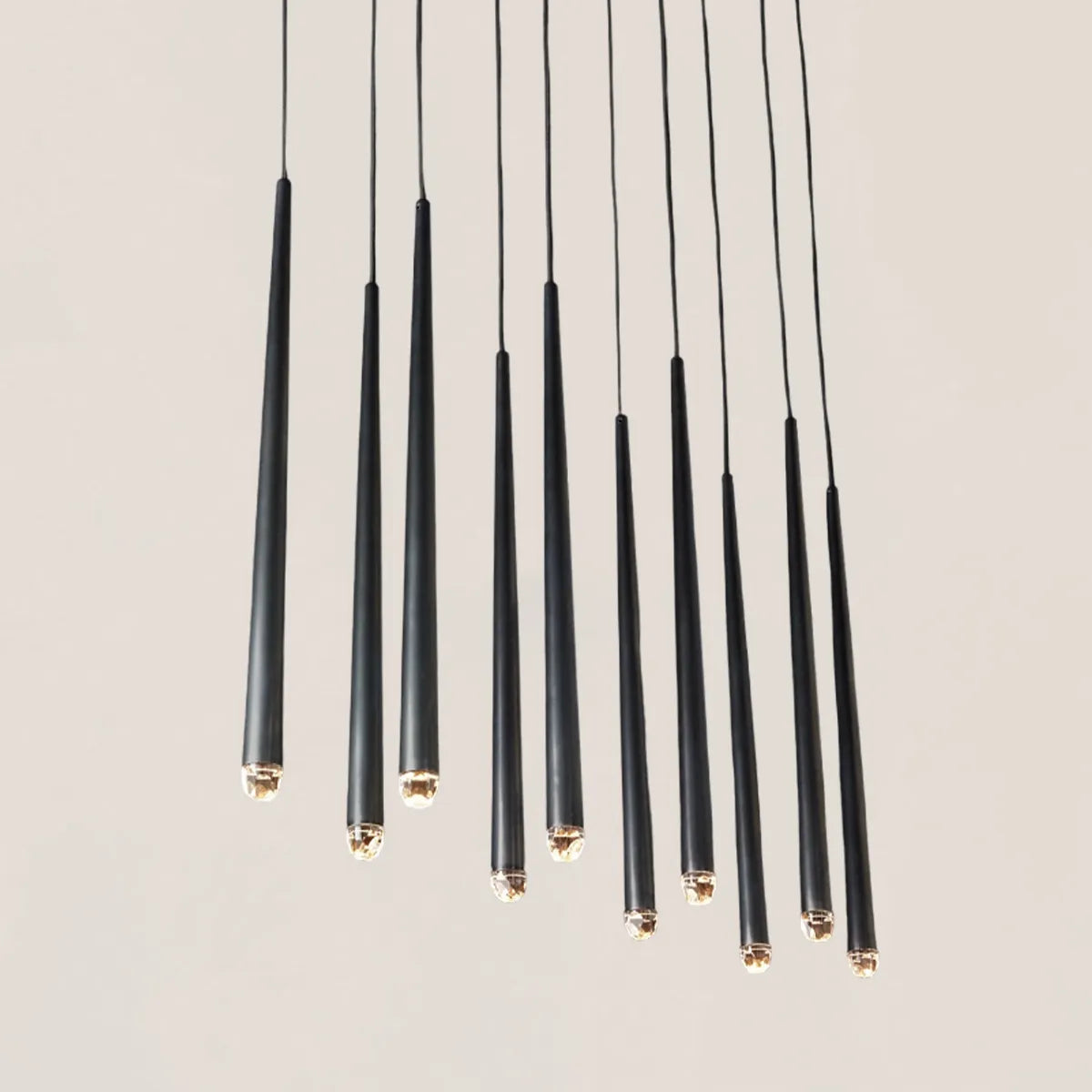 Aquitaine Modern Brass Linear Chandelier