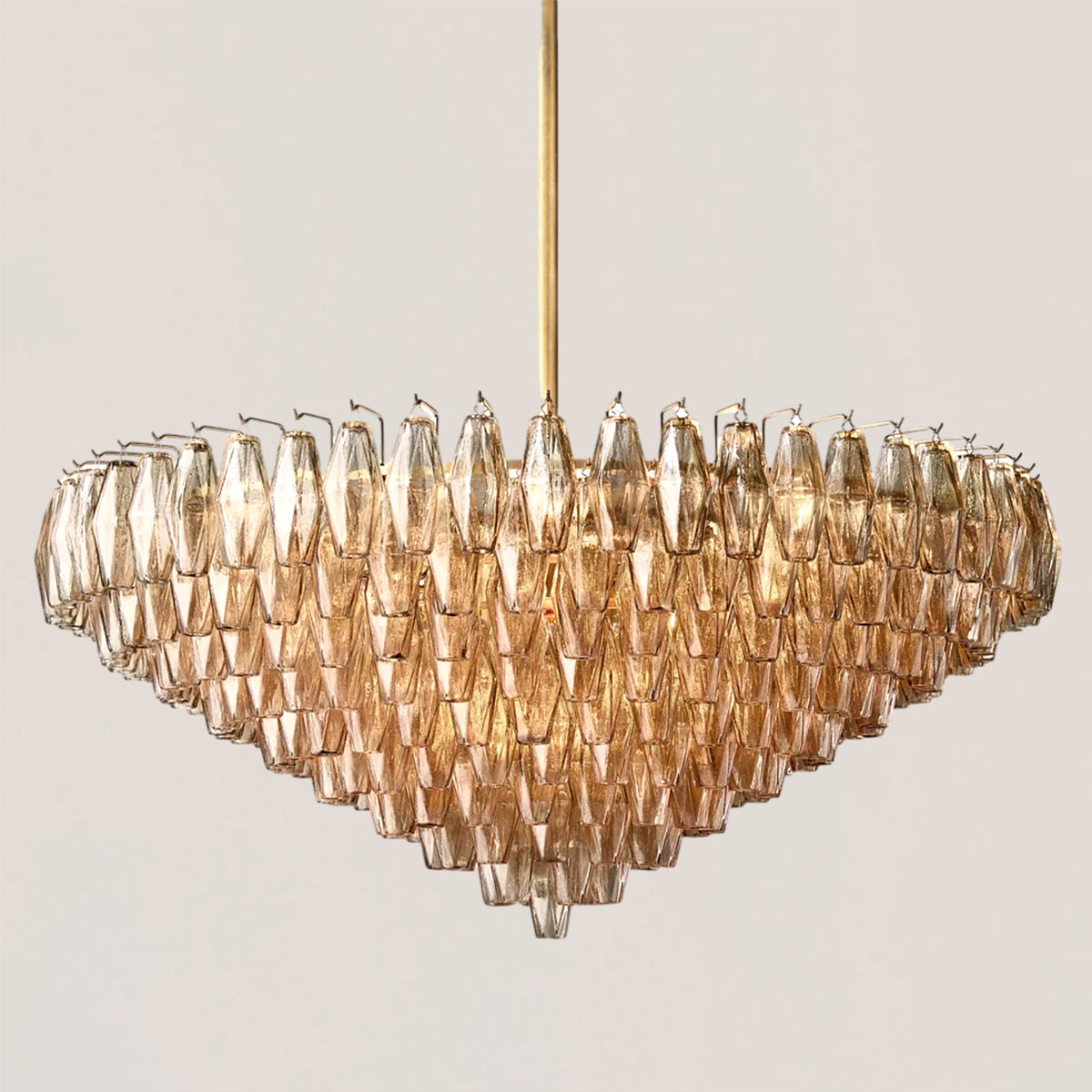 Chiara Glass Tiered Round Chandelier